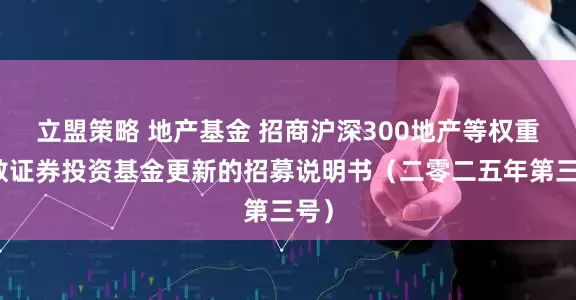 立盟策略 地产基金 招商沪深300地产等权重指数证券投资基金更新的招募说明书（二零二五年第三号）